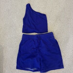 TNA Women's purple shorts set